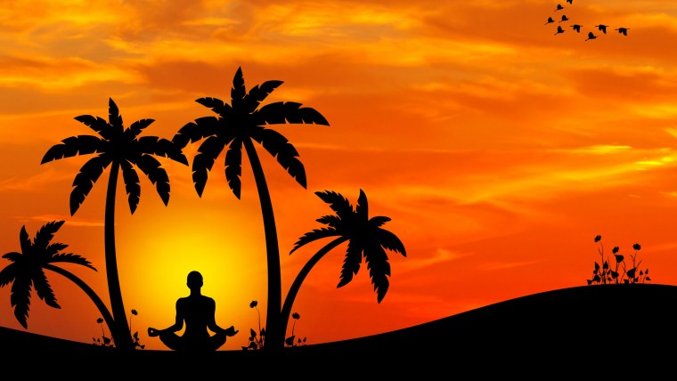 Пальмы на закате