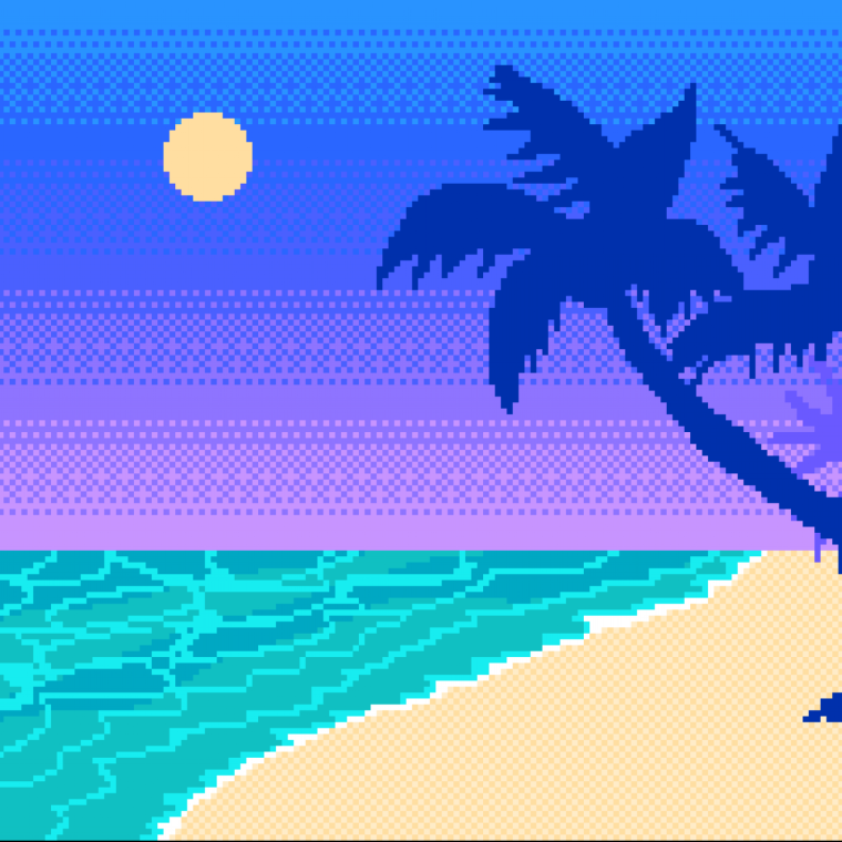 Пиксельный остров