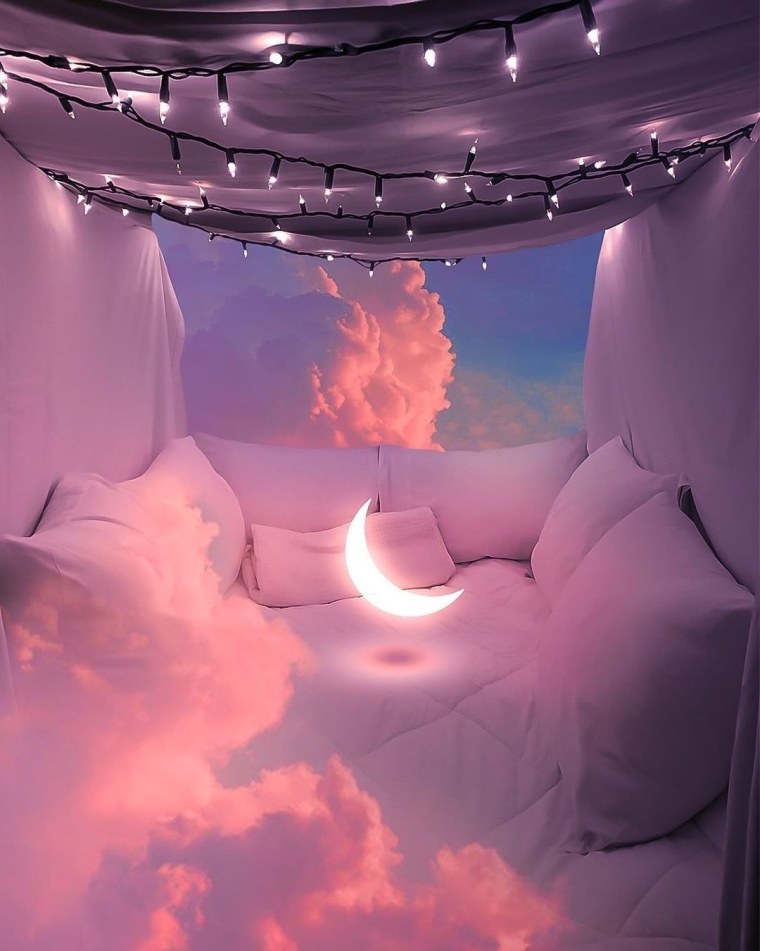 Ночное небо с луной