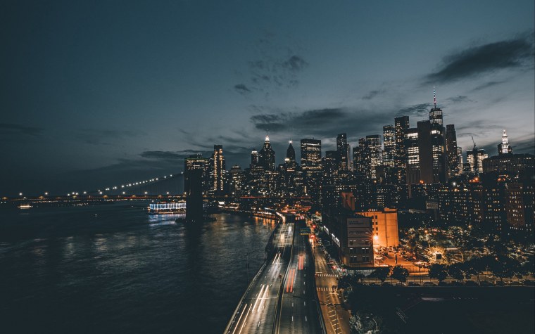 Ночной город на рабочий стол