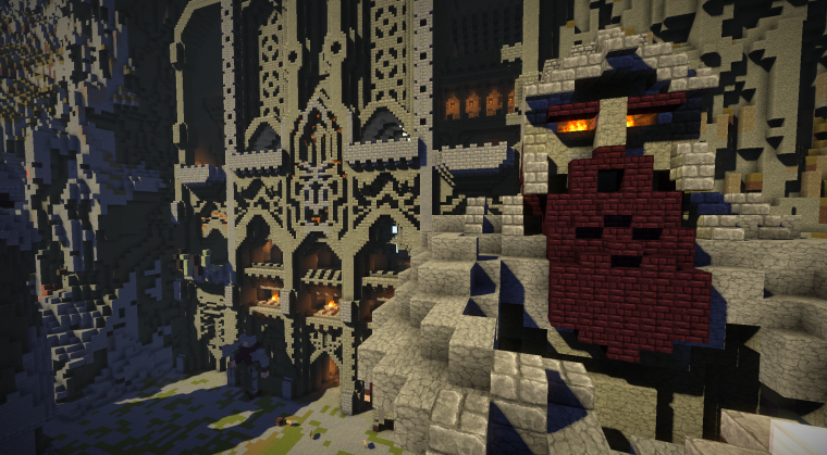 Гора Эребор в майнкрафт