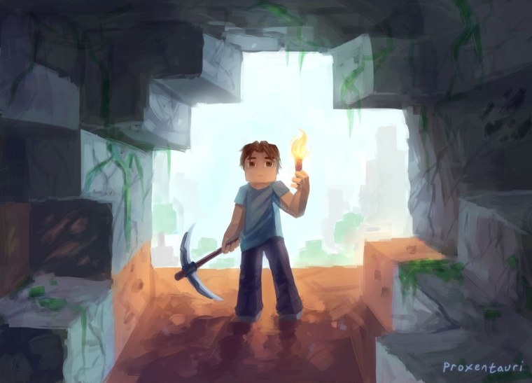 Minecraft Стив арты