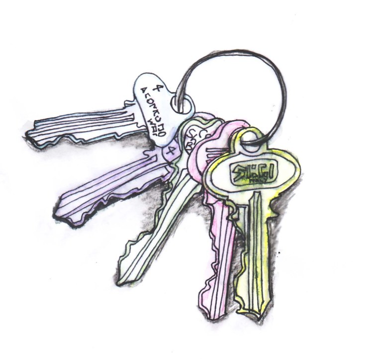 Связка ключей нарисованная
