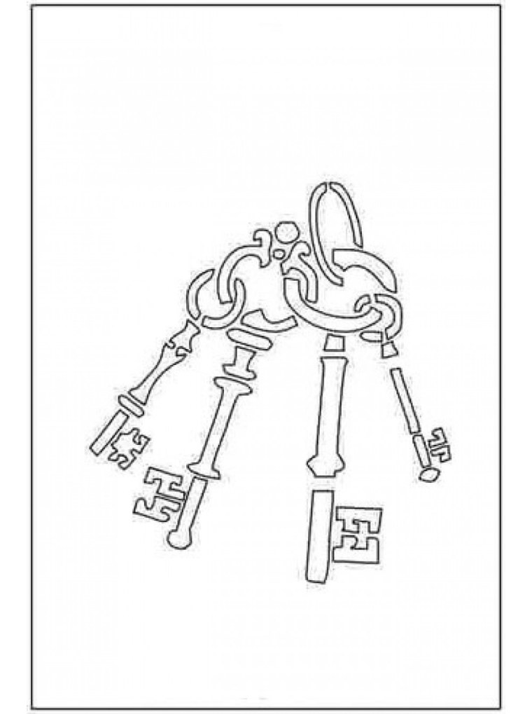 Связка ключей нарисованная