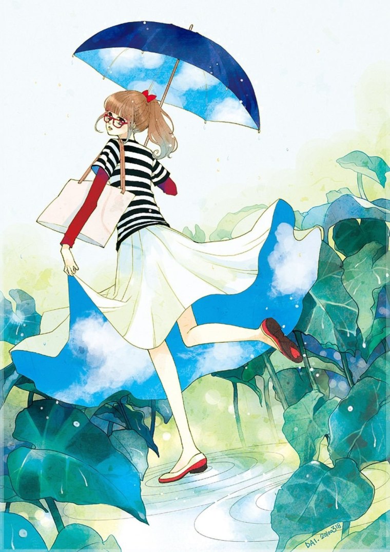 Аниме зонтик