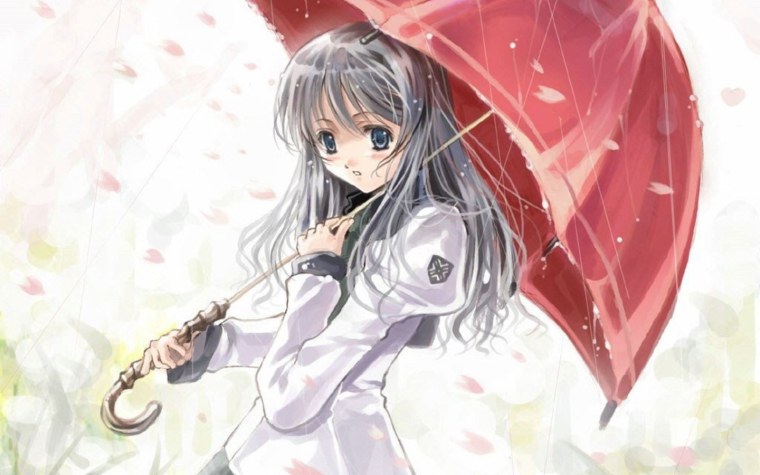 Девушка с зонтиком