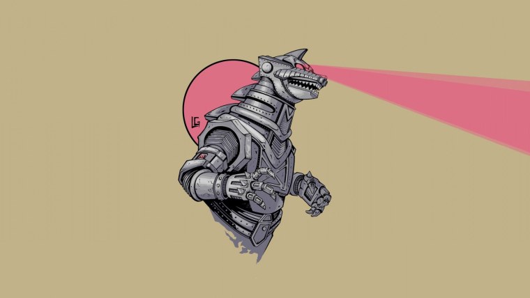 Годзилла робот арт