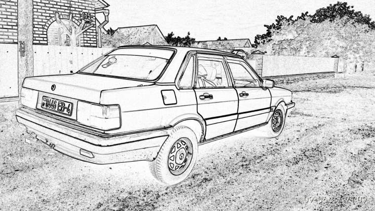 Audi 80 в2 рисунок