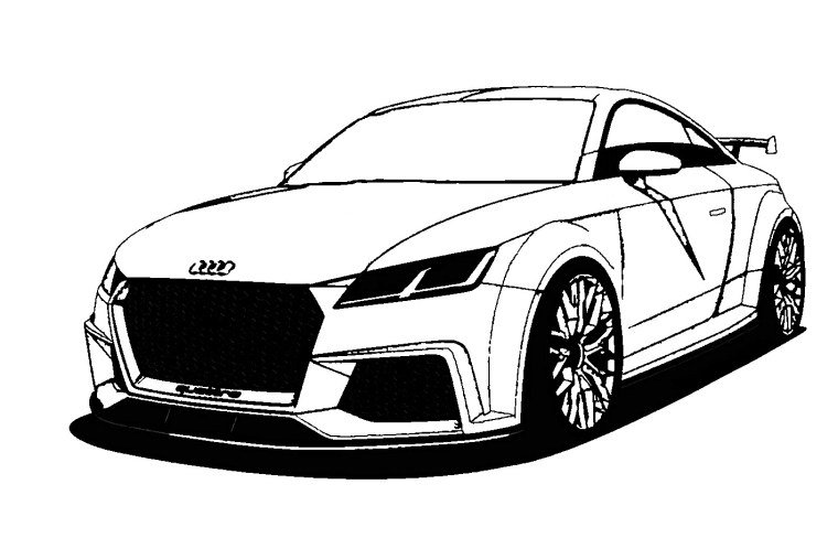 Ламборджини Мерседес и Ауди раскраска
