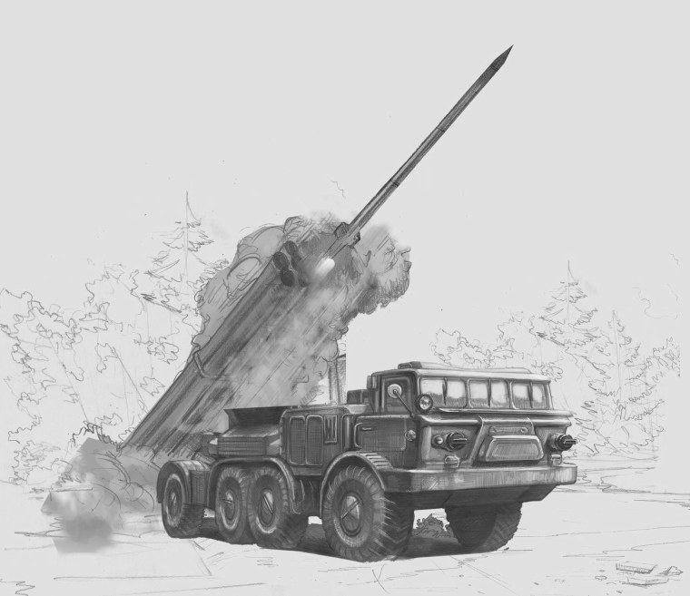 Военная техника зарисовки