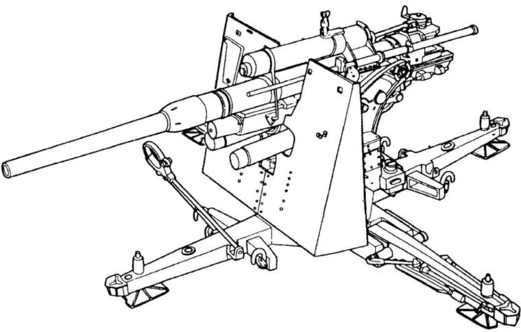 Flak 88 mm чертеж