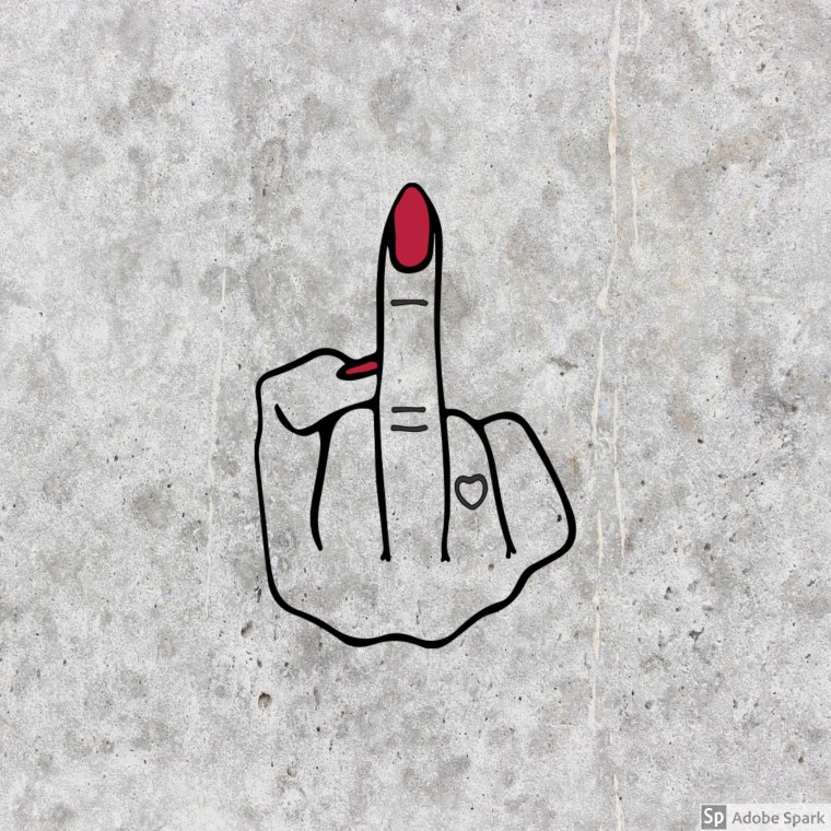 Огромный средний палец