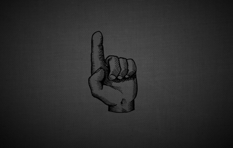 Обои с указательным пальцем