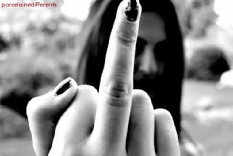 Красивый фак