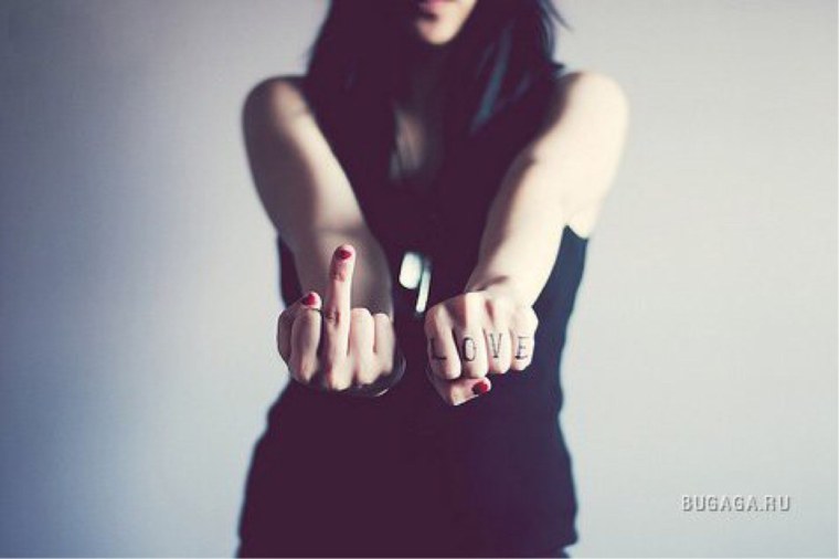 Нарисованный фак