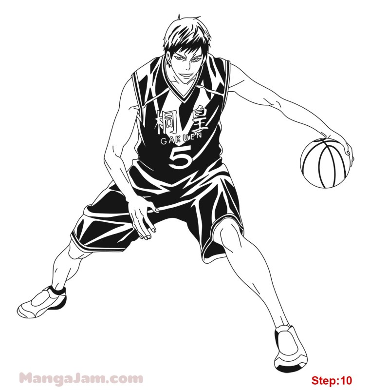 Аниме баскетбол Куроко чёрно белое