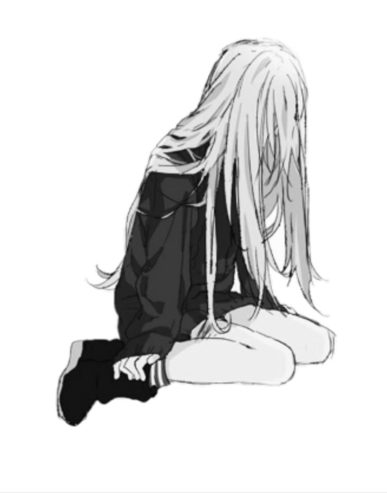 Аниме девушка страдает