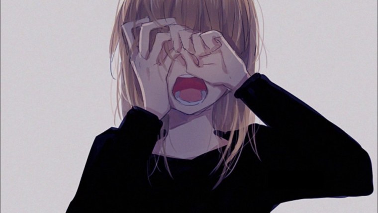 Грустные аватарки аниме