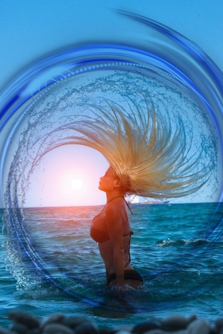 Волосы из воды