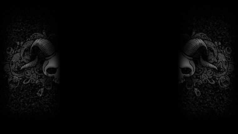 Чёрные обои с надписью