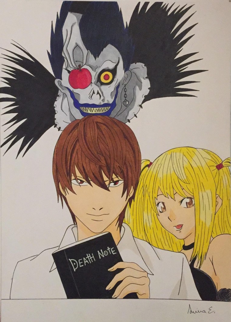 Аниме тетрадь смерти Лайт и Миса