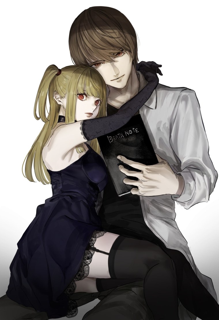 Аниме тетрадь смерти Лайт и Миса