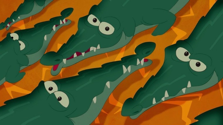 Фон с крокодильчиками