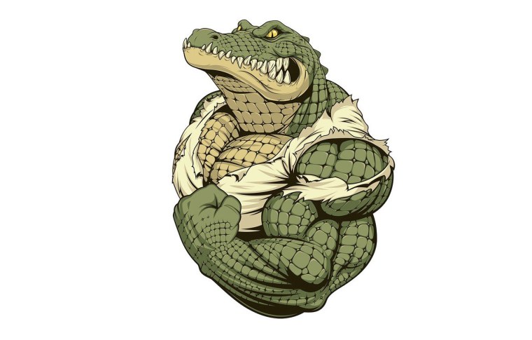 Толстый крокодил арт