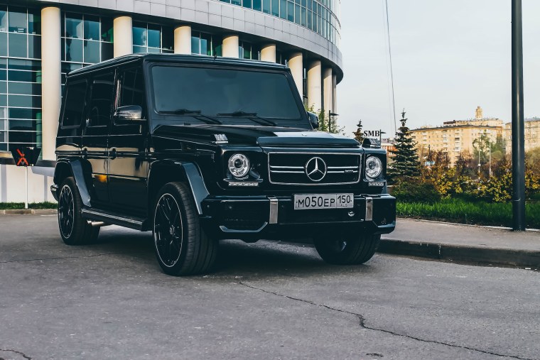 Мерседес Гелендваген черный тонированный