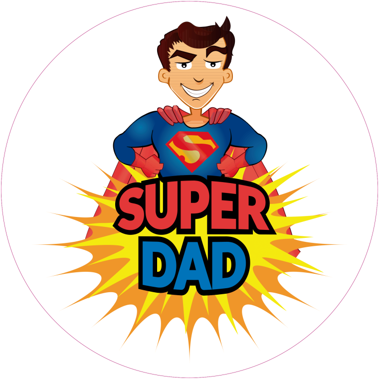 Super dad надпись