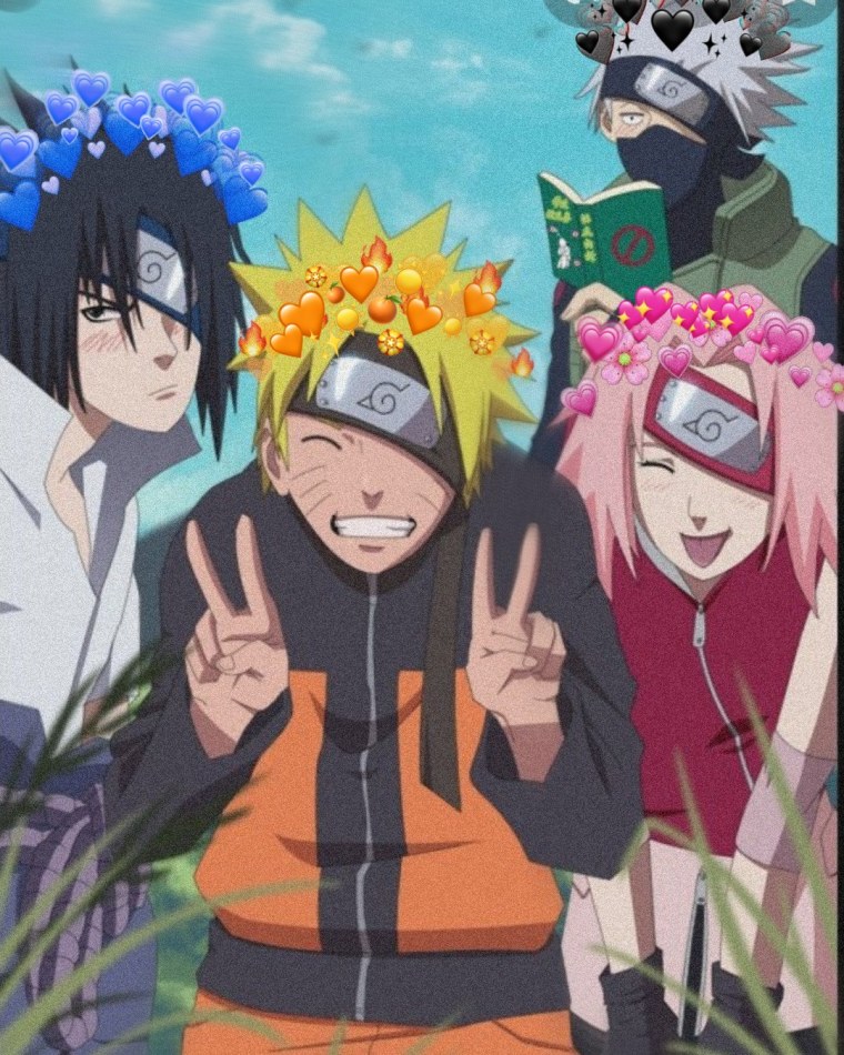 Наруто Саске Сакура и Какаси