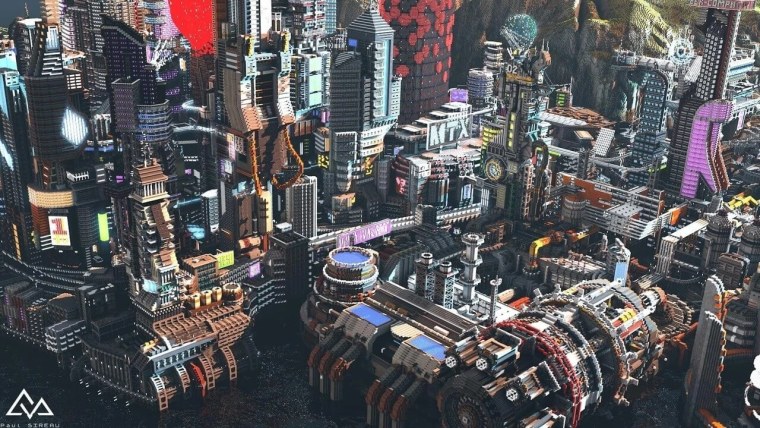 Cyberpunk 2077 в МАЙНКРАФТЕ