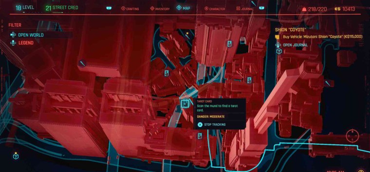 Кабуки киберпанк на карте