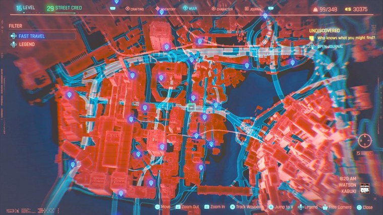 Кабуки киберпанк 2077 на карте