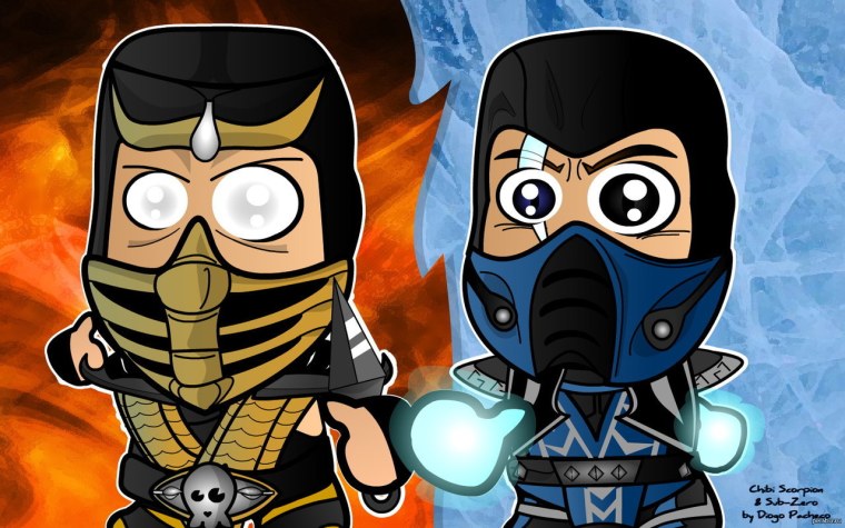Мортал комбат Скорпион и саб Зиро