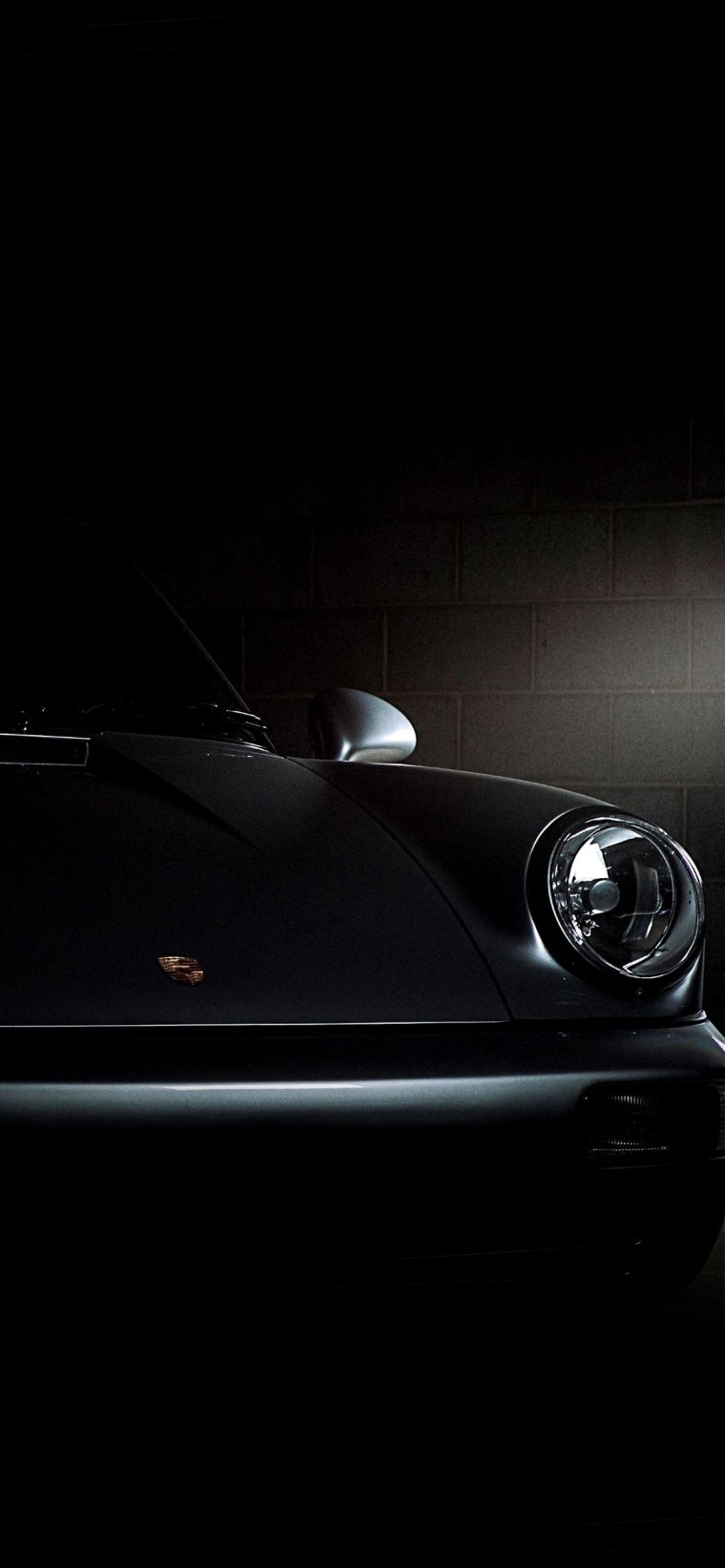 Черный Porsche 911 992 iphone