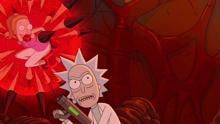 Мясные занавески Рик и Морти