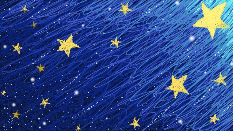 Звездочки на золотом фоне