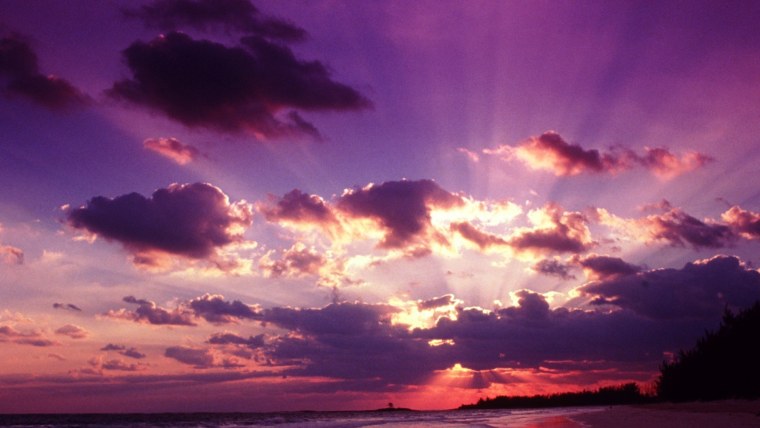 Закат из окна