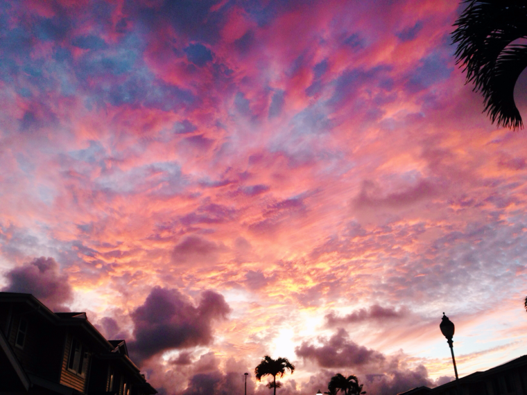 Персиковый закат Эстетика