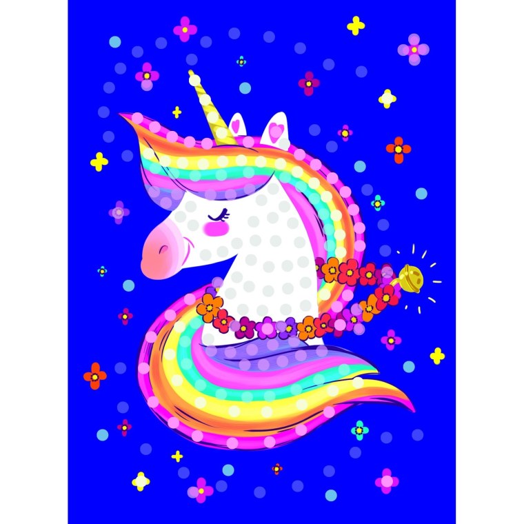 Мозаика стикерная Единорог 7587678