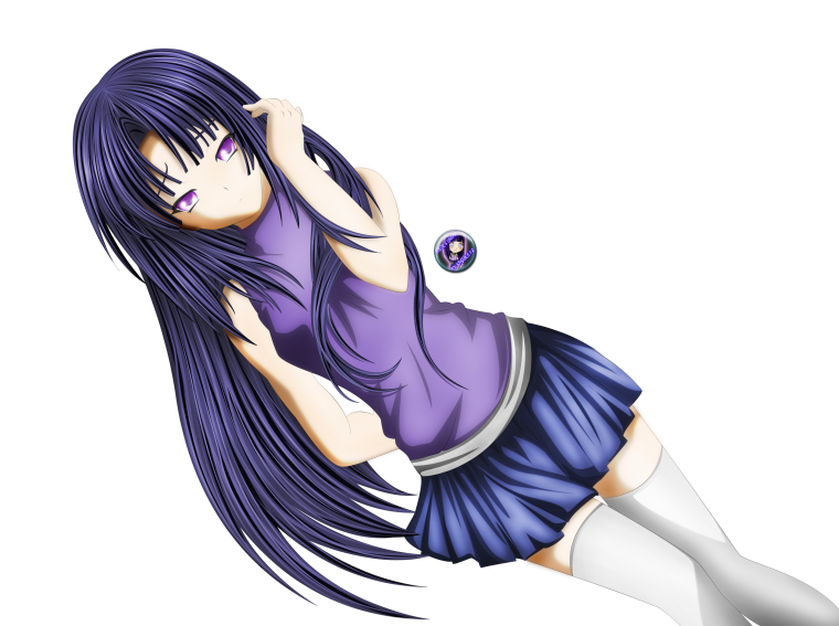 Хината Хьюга в полный рост на прозрачном фоне