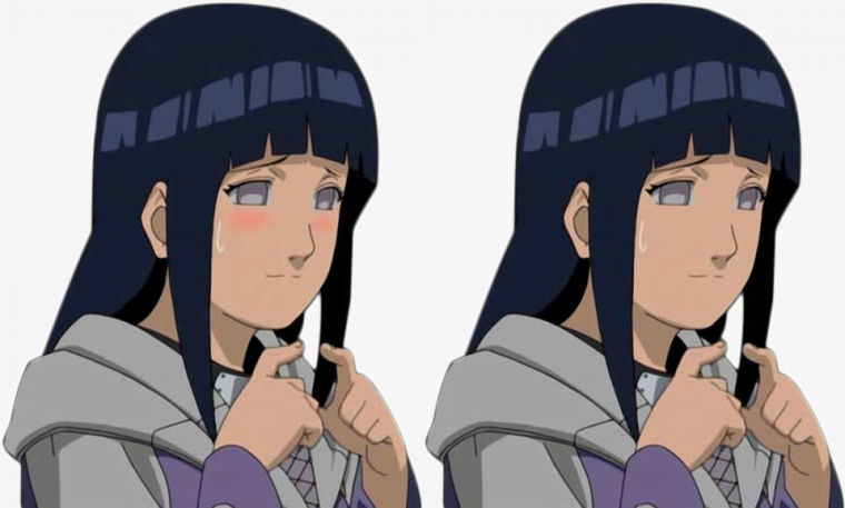 Хината Хьюга смущается