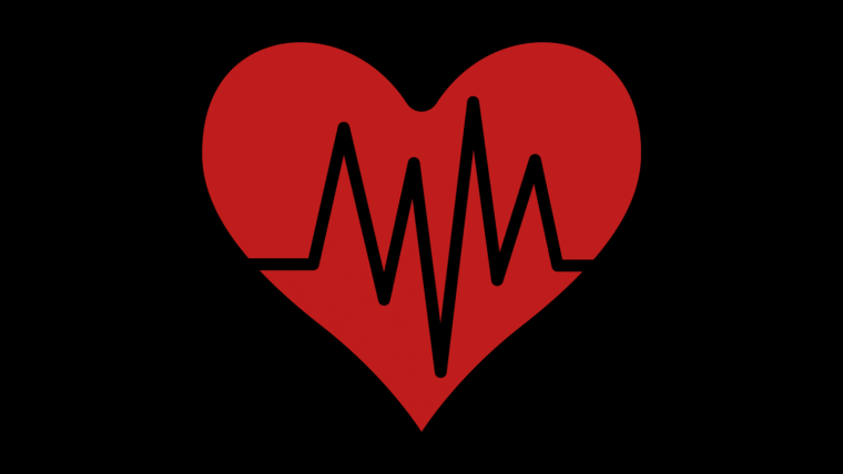 Разбитое сердце на черном фоне