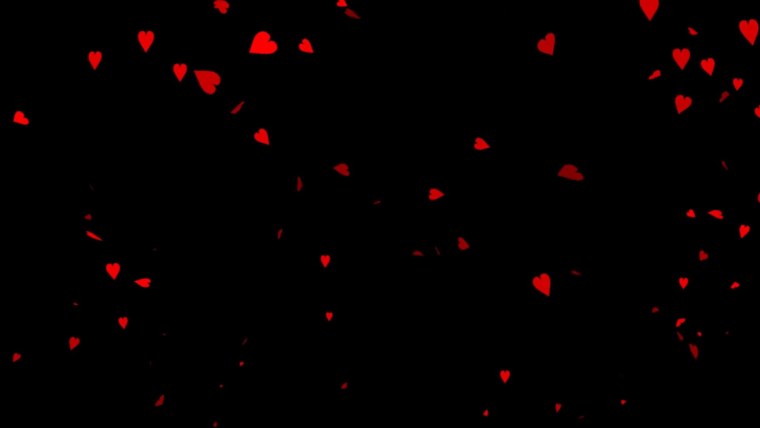 Разбитые сердца на черном фоне