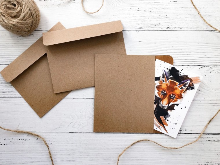 Крафт конверт 400х400