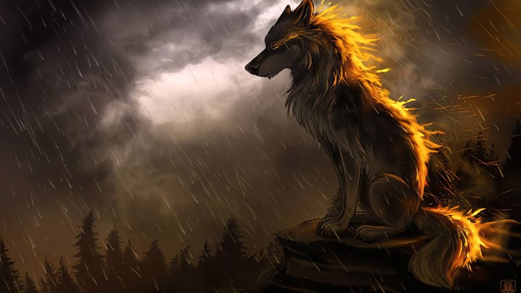 Волк арт