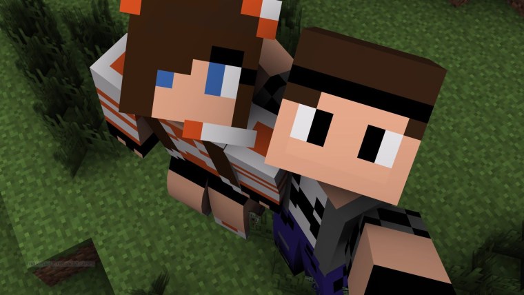 Парни в МАЙНКРАФТЕ