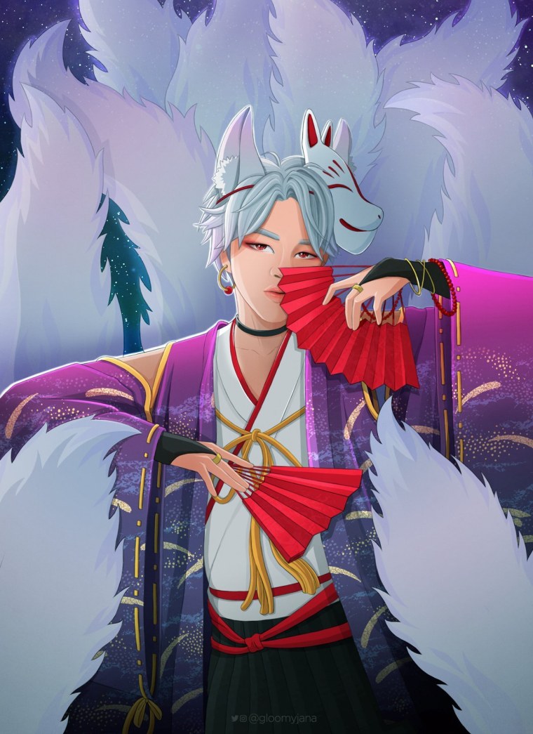 Девятихвостая лиса в японской мифологии