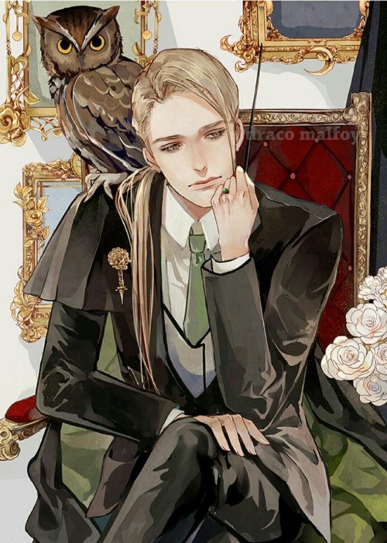 Драко Малфой Слизерин арт